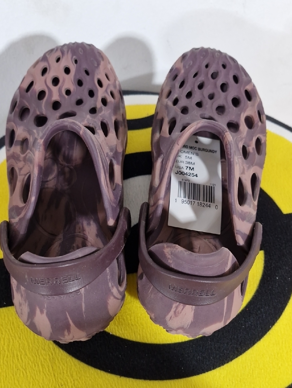 Merrell Marbled Purple Foam Slip-On Clogs - Picture 7 of 7